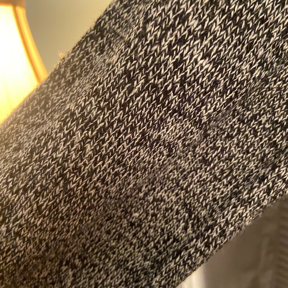 Chic Cowl Neck Sweater in Gray and Cream By Derek Love - Picture 3 of 13